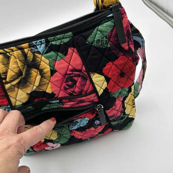VERA BRADLEY Havana Rose Crossbody Bag Floral Multicolor Adjustable Strap - Picture 4 of 14